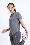 Zelocity Quick Dry Relaxed Top - Steel Grey — thumbnail 2